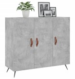 VidaXL Dressoir 90x34x80 cm bewerkt hout betongrijs