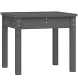 VidaXL Tuinbank 50x44x45 cm massief grenenhout grijs