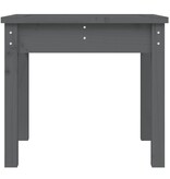 VidaXL Tuinbank 50x44x45 cm massief grenenhout grijs