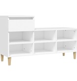 VidaXL Schoenenkast 102x36x60 cm bewerkt hout wit