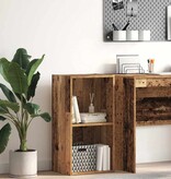 VidaXL Boekenkast 40x30x77 cm bewerkt hout oud houtkleurig