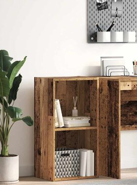 VidaXL Boekenkast 40x30x77 cm bewerkt hout oud houtkleurig