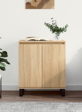 VidaXL Dressoir 60x35x70 cm bewerkt hout sonoma eikenkleurig