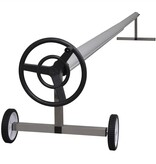 VidaXL Zwembadhoes roller met roestvrijstalen frame