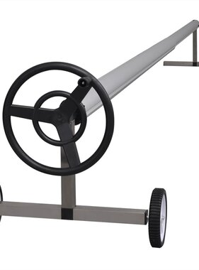 VidaXL Zwembadhoes roller met roestvrijstalen frame