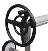 VidaXL Zwembadhoes roller met roestvrijstalen frame