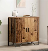 VidaXL Dressoir met plank met opslag met de deur Bruin 78 x 35,5 x 74,5 cm Bewerkt hout