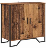 VidaXL Dressoir met plank met opslag met de deur Bruin 78 x 35,5 x 74,5 cm Bewerkt hout