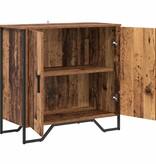 VidaXL Dressoir met plank met opslag met de deur Bruin 78 x 35,5 x 74,5 cm Bewerkt hout