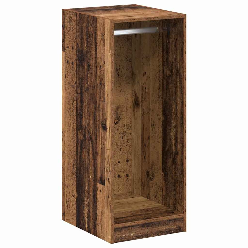 VidaXL Kledingkast met plank met opslag Oud hout 41 x 48 x 102 cm Bewerkt hout