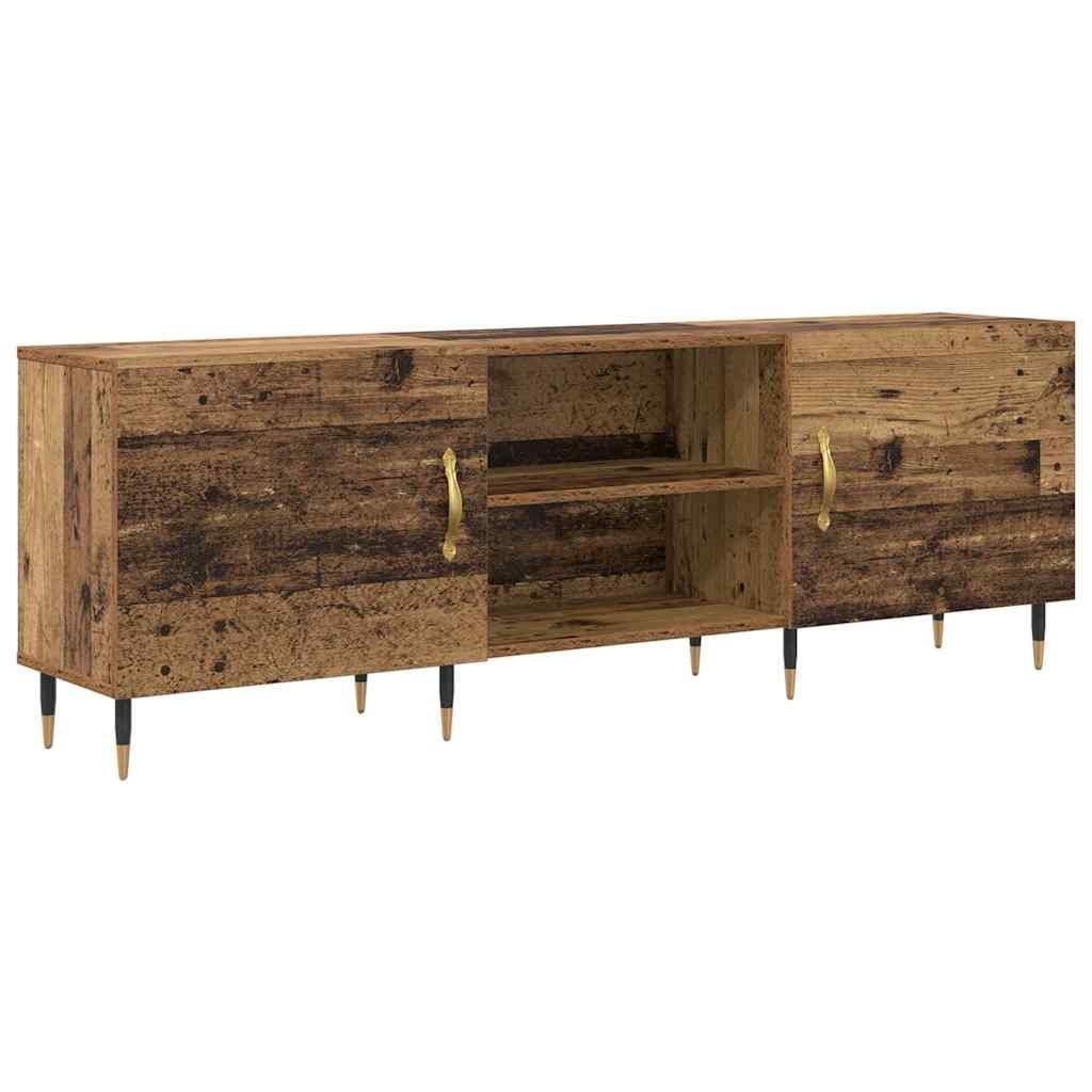 VidaXL TV-kast met plank met opslag met de deur Oud hout 150 x 30 x 50 cm Bewerkt hout