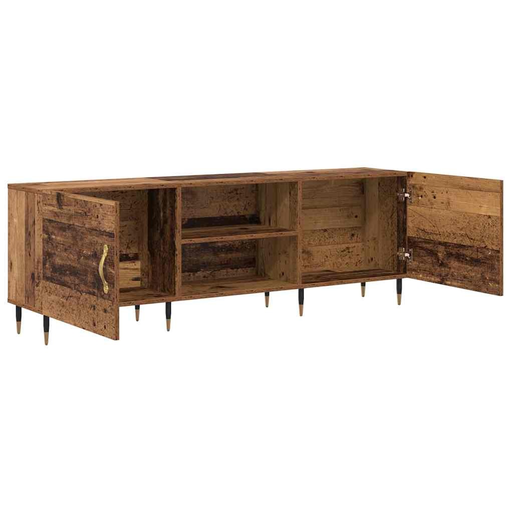 VidaXL TV-kast met plank met opslag met de deur Oud hout 150 x 30 x 50 cm Bewerkt hout