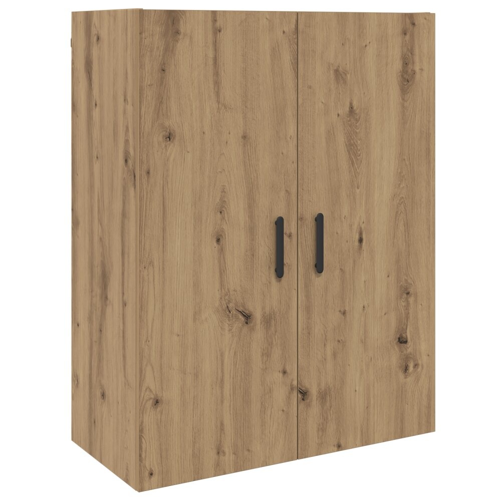 VidaXL Wandkast artisanaal eikenkleurig 69.5 x 34 x 90 cm Bewerkt hout
