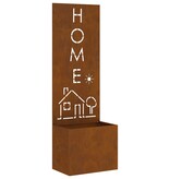 VidaXL Tuinplant met Decoratief Paneel Roestig 50 x 140 cm Cortenstaal