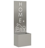 VidaXL Tuinplant met Decoratief Paneel Roestig 50 x 140 cm Cortenstaal