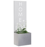 VidaXL Tuinplant met Decoratief Paneel Zilver 50 x 140 cm