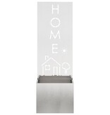 VidaXL Tuinplant met Decoratief Paneel Zilver 50 x 140 cm