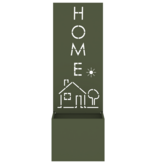 VidaXL Tuinplant met Decoratief Paneel Olijfgroen 50 x 140 cm