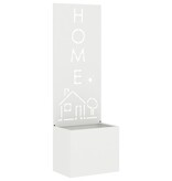 VidaXL Tuinplant met Decoratief Paneel Wit 50 x 140 cm