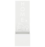 VidaXL Tuinplant met Decoratief Paneel Wit 50 x 140 cm