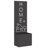 VidaXL Tuinplant met Decoratief Paneel Zwart 50 x 140 cm