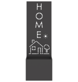 VidaXL Tuinplant met Decoratief Paneel Zwart 50 x 140 cm