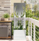 VidaXL Tuinplant met Decoratief Paneel Zilver 50 x 140 cm