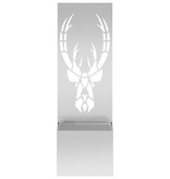 VidaXL Tuinplant met Decoratief Paneel Zilver 50 x 140 cm