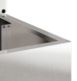 VidaXL Tuinplant met Decoratief Paneel Zilver 50 x 140 cm