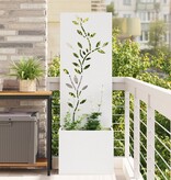 VidaXL Tuinplant met Decoratief Paneel Wit 50 x 140 cm