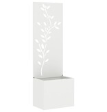VidaXL Tuinplant met Decoratief Paneel Wit 50 x 140 cm