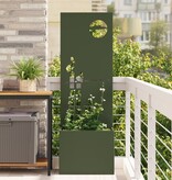 VidaXL Tuinplant met Decoratief Paneel Olijfgroen 50 x 140 cm