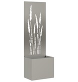 VidaXL Tuinplant met Decoratief Paneel Roestig 50 x 140 cm Cortenstaal