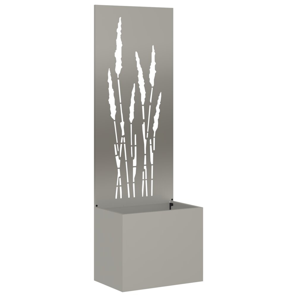 VidaXL Tuinplant met Decoratief Paneel Roestig 50 x 140 cm Cortenstaal