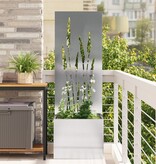 VidaXL Tuinplant met Decoratief Paneel Zilver 50 x 140 cm