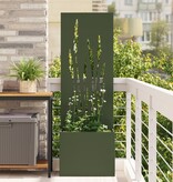 VidaXL Tuinplant met Decoratief Paneel Olijfgroen 50 x 140 cm