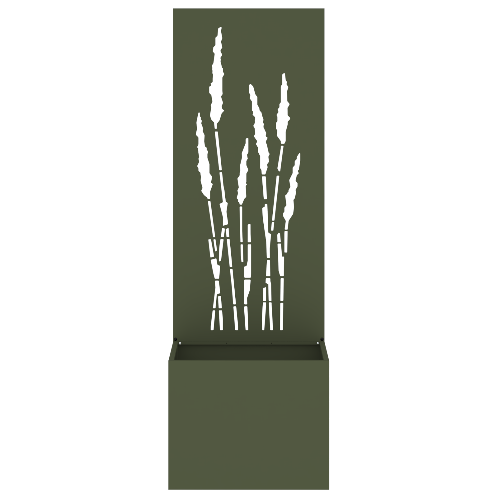 VidaXL Tuinplant met Decoratief Paneel Olijfgroen 50 x 140 cm