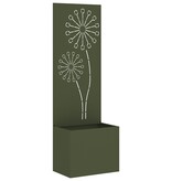 VidaXL Tuinplant met Decoratief Paneel Olijfgroen 50 x 140 cm