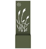 VidaXL Tuinplant met Decoratief Paneel Olijfgroen 50 x 140 cm