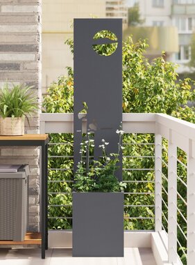 VidaXL Tuinplant met Decoratief Paneel Antraciet 32 x 140 cm