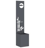 VidaXL Tuinplant met Decoratief Paneel Antraciet 32 x 140 cm