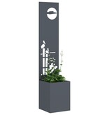 VidaXL Tuinplant met Decoratief Paneel Antraciet 32 x 140 cm