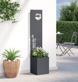 VidaXL Tuinplant met Decoratief Paneel Antraciet 32 x 140 cm