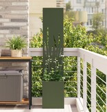 VidaXL Tuinplant met Decoratief Paneel Olijfgroen 32 x 140 cm