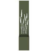 VidaXL Tuinplant met Decoratief Paneel Olijfgroen 32 x 140 cm