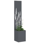 VidaXL Tuinplant met Decoratief Paneel Antraciet 32 x 140 cm