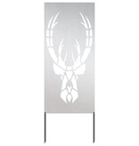 VidaXL Tuin decoratief paneel Zilver 50 x 140 cm Roestvrij staal