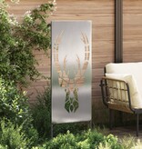 VidaXL Tuin decoratief paneel Zilver 50 x 140 cm Roestvrij staal