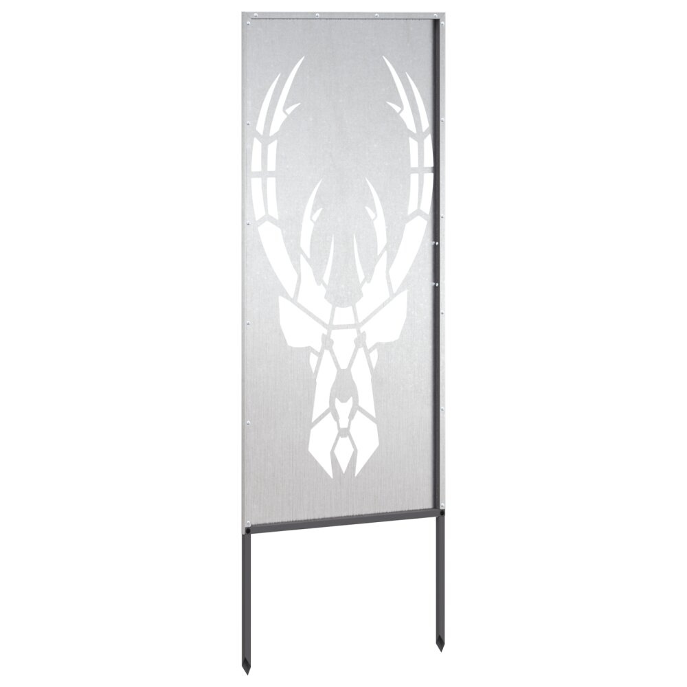 VidaXL Tuin decoratief paneel Zilver 50 x 140 cm Roestvrij staal