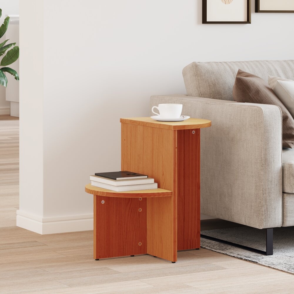 VidaXL Bijzettafel Wasbruin 50 x 40 x 50 cm Massief grenenhout